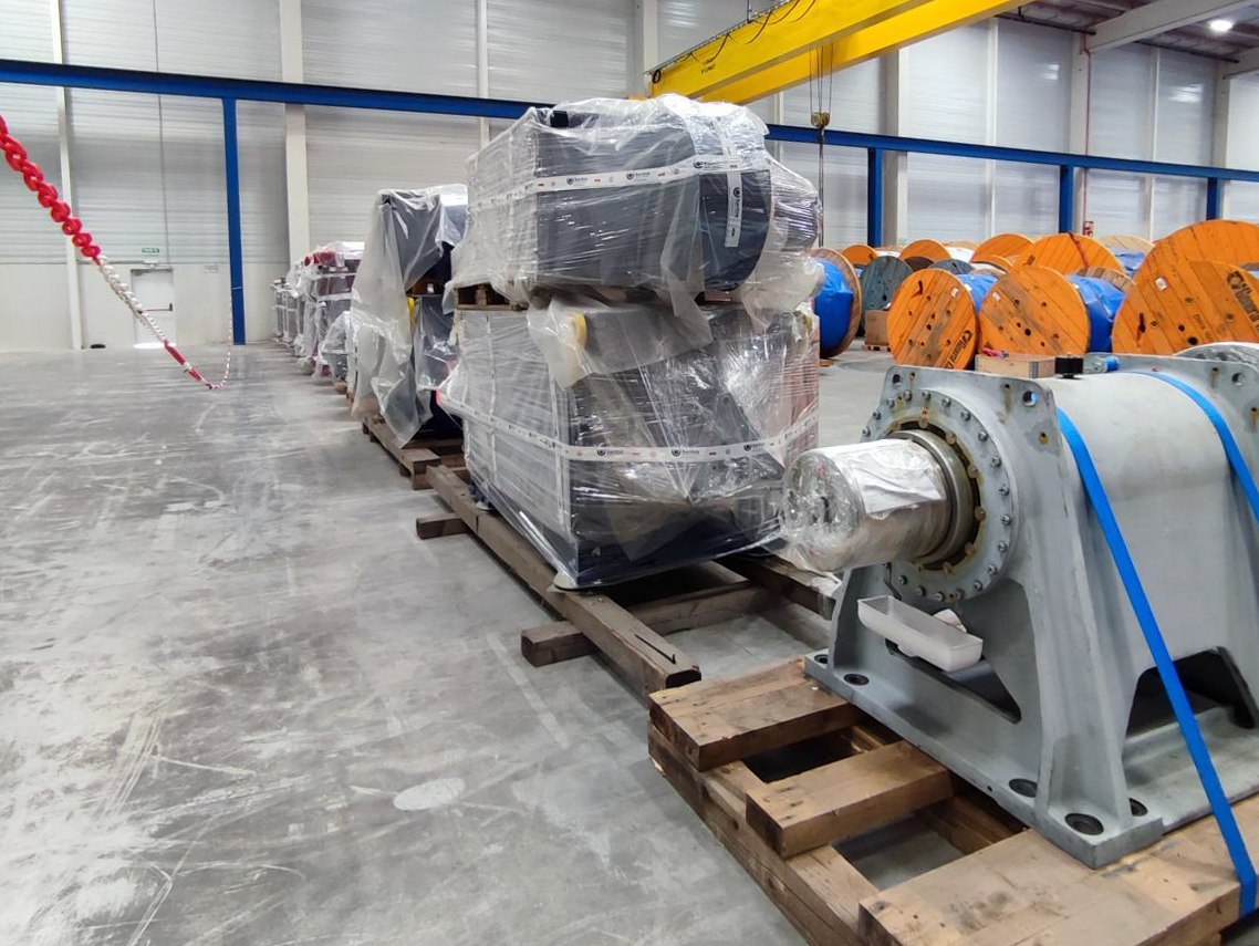 Repuestos aerogeneradores en almacén Meco Amara NZero