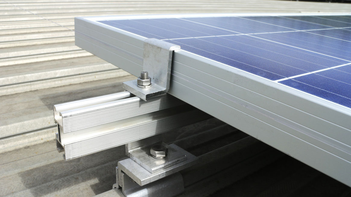 Estructura fijación paneles solares