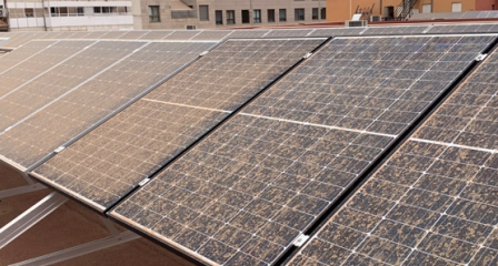 La calima en nuestro laboratorio solar